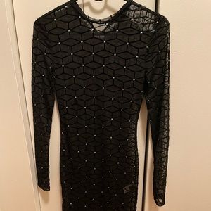 Black Shein see-through dress.